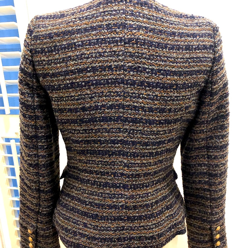 Multicolored Metallic Tweed Jacket With Jewel But… - image 3